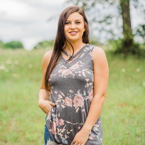 Lost In Love Floral Tank Top